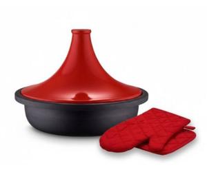 Tajine ESSENTIELB 32cm ceramique avec gants