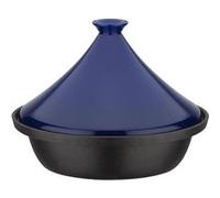 Tajine fonte massive - GSW - 30 x 22 cm - Couvercle céramique - Induction - Bleu