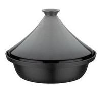 Tajine fonte massive - GSW - 30 x 22 cm - Couvercle céramique - Induction - Gris