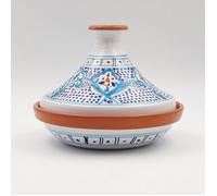 Tajine individuel évasé Marocain Turquoise - D 22 cm