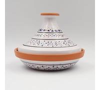 Tajine individuel évasé Marrakech Blanc - D 22 cm