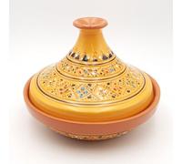 Tajine individuel évasé Marrakech Jaune - D 22 cm