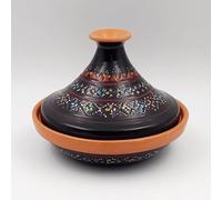 Tajine individuel évasé Marrakech Noir - D 22 cm