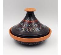 Tajine individuel évasé Marrakech Noir - D 22 cm