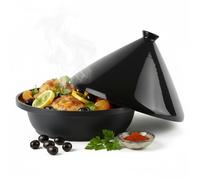 Tajine Induction Tous Feux Diamètre 30 cm - Revêtement antiadhésif - Couvercle Céramique - Fonte d’Aluminium - Marmite, Casserole