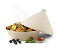 Tajine Induction Tous Feux dont Induction - Diamètre 30 cm - Antiadhésif | Plat à Tagine Marocain, Couvercle Céramique et Structure Fonte d’Aluminium - Marmite, Casserole Cuisine Orientale