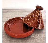 Tajine marocain, faitout, faitout marocain, faitout en maroc émaillé, pour 2 à 6 personnes, marmite en terre cuite originale, fabriquée à la main à Marrakech
