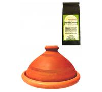 Lot de 2, original Tajine Tagine + le Maroc minztee, Glaise, Ø 30cm
