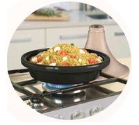 Tajine Moka en pate à feu - D 32 cm - 6 à 8 personnes