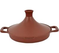 Tajine Safran 30 cm - Antiadhésif - Sans PFOA - Compatible avec toutes les plaques de cuisson - Terre cuite avec gants de four et feutre