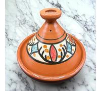 Tajine XL 35 cm en terre cuite peinte à la main - Casserole traditionnelle marocaine/tunisienne + Ebook gratuit 3107251054