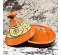 Tajine XL 35 cm en terre cuite peinte à la main - Casserole traditionnelle marocaine/tunisienne + Ebook gratuit 3107251013