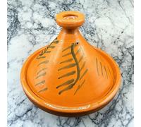 Tajine XL 35 cm en terre cuite peinte à la main - Casserole traditionnelle marocaine/tunisienne + Ebook gratuit 3107251049