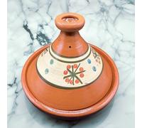 Tajine XL 35 cm en terre cuite peinte à la main - Casserole traditionnelle marocaine/tunisienne + Ebook gratuit 3107251040
