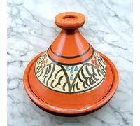 Tajine XL 35 cm en terre cuite peinte à la main - Casserole traditionnelle marocaine/tunisienne + Ebook gratuit 3107251024