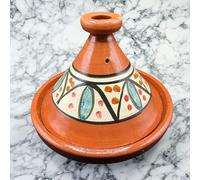 Tajine XL 35 cm en terre cuite peinte à la main - Casserole traditionnelle marocaine/tunisienne + Ebook gratuit 3107251029