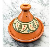 Tajine XL 35 cm en terre cuite peinte à la main - Casserole traditionnelle marocaine/tunisienne + Ebook gratuit 3107251035