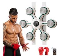 Taka Neko Cible de réaction de Boxe, Machine de Boxe Musicale, RGB Light Wall Mounted Home Boxing Pad Boxing Training Set pour Enfants et Adultes Home Gym Reaction Speed Training