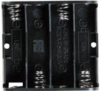Takachi SN34S Support de pile 4x LR6 (AA) raccordement par empreinte pile 9V (L x l x H) 61.9 x 57.2 x 15 mm