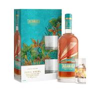 TAKAMAKA - Zepis Kreol coffret 2 verres - Rhum de mélasse - Origine : Seychelles - 43% Alcool - Coffret cadeau