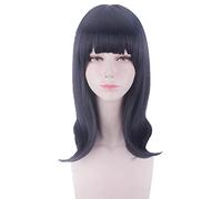 Takarada Rikka Cosplay Wig Anime SSSS.GRIDMAN Role Playing 45cm Black Blue Straight Long Synthetic Hair Wigs For Women