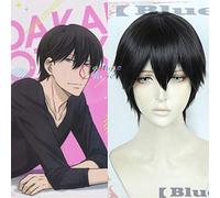 Takato Saijyo Dakaretai Otoko 1-i Ni Odosarete Imasu court naturel noir synthétique cheveux résistant à la chaleur Cosplay + casquette de perruque gratuite
