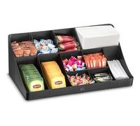 Take a Break Station de Rangement Compartimentée Plastique Noir 46,2 x 16,8 x 24,9 cm