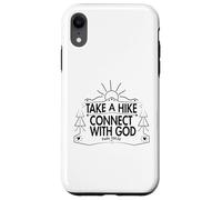 Take a Hike and Connect with God Spiritual Nature Print Coque pour iPhone XR