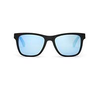 TAKE A SHOT - Lunettes de soleil carrées en bois, pour hommes : cadre en bois, châssis en plastique, protection UV400, verres anti-reflets, CLEVER HANS