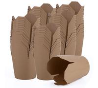 Take Away Box Boîte à repas Asia Nudel Box Emballage jetable To Go, avec couvercle pliable, carton certifié FSC bio-plastique PLA, LxLxH 9,5x8,5x9,3 cm, 650pcs. BioPak Ronda Bowl