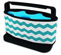 Take Away KA1465 Glacière à Canette 6 Cavités Plastique Rouge/Turquoise 30 x 13,8 x 17,9 cm