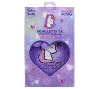 TAKE CARE | Bouillotte Licorne | Fourrure violette douce & confortable | Chaleur agréable & confortable | Apaise les tensions & réchauffe rapidement | Contenance 1L