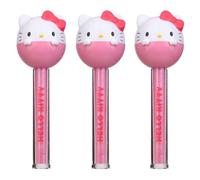 TAKE CARE | LOLLIPOP 2-en-1 Hello Kitty | Baume à Lèvres Parfum Fraise + Gloss Brillant Fruité | Format Sucette 3D Kawaii | Duo Hydratant & Brillance | Accessoire Beauté Fille | Lot de 3
