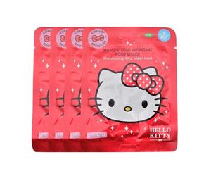 TAKE CARE | Masques Tissu Hydratants Hello Kitty | Hydratation intense | Adaptés à toutes les peaux | Formule douce | +90% d'ingrédients naturels | Vegan | Lot de 4