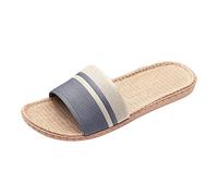 Take Idea Sandales pour femme - Couleur unie - Avec talon bloc - Sandales de loisirs - Grande taille - Sandales Peeptoe - Chaussures de plage - Chaussures de soirée, gris, 44-45