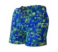 Take Idea Short de bain pour homme - Imprimé 3D - Coupe ajustée - Avec cordon de serrage - Pour la mer et la piscine, Multicolore 1, XL