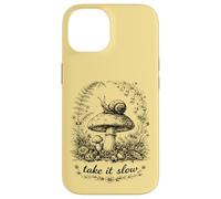 Take It Slow Snail, Cottagecore T-Shirt Champignon Coque pour iPhone 14