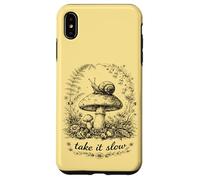 Take It Slow Snail, Cottagecore T-Shirt Champignon Coque pour iPhone XS Max