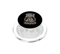 Take It Up with Jesus He Made Me This Way Raccoon Christians PopSockets PopGrip pour MagSafe