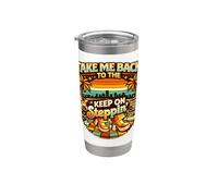 Take Me Back Keep On Steppin Retro Disco Groove Gobelet isotherme en acier inoxydable double paroi