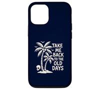 Take Me Back to The Old Days Retro Palmier Vintage Beach Coque pour iPhone 12/12 Pro