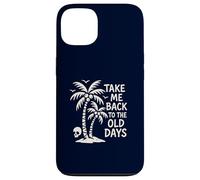 Take Me Back to The Old Days Retro Palmier Vintage Beach Coque pour iPhone 13