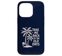 Take Me Back to The Old Days Retro Palmier Vintage Beach Coque pour iPhone 13 Pro