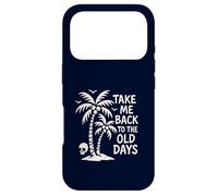 Take Me Back to The Old Days Retro Palmier Vintage Beach Coque pour iPhone 17 Pro