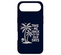 Take Me Back to The Old Days Retro Palmier Vintage Beach Coque pour iPhone Air