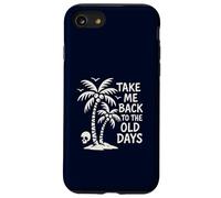 Take Me Back to The Old Days Retro Palmier Vintage Beach Coque pour iPhone SE (2020) / 7/8