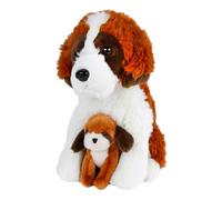 Take Me Home Peluche chien avec bébé, 26cm