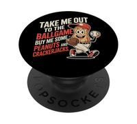 Take Me Out to Ball Game Funny Baseball PopSockets PopGrip Adhésif