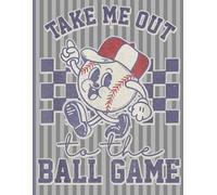 Take Me Out To The Ball Game Baseball Composition Notebook Wide Ruled: 8.5" x 11" 120 pages | Vintage Baseball and Softball Gift for Young Athletes and Sports Fans