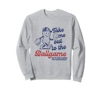 Take Me Out to The Ball Jeu rétro Peanuts Baseball Sports Sweatshirt